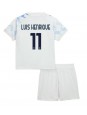 Inter Milan Luis Henrique #11 Vieraspaita Lasten 2025-26 Lyhythihainen (+ shortsit)